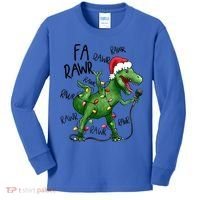 Dinosaur Christmas Fa Ra Rawr Tree Rex Xmas Dino Gift Kids Long Sleeve Shirt thumb 0