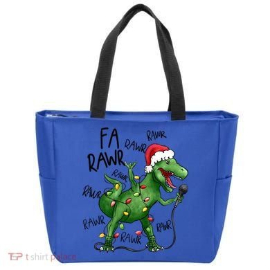 Dinosaur Christmas Fa Ra Rawr Tree Rex Xmas Dino Gift Tote Bag