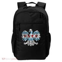 Distressed Chicago Flag Polish Poland Eagle Backpack thumb 0