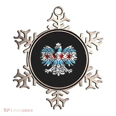 Distressed Chicago Flag Polish Poland Eagle Ornament