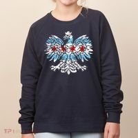 Distressed Chicago Flag Polish Poland Eagle Women's Sweatshirt thumb 0