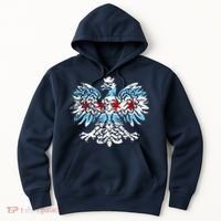 Distressed Chicago Flag Polish Poland Eagle Hoodie thumb 0