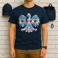 Distressed Chicago Flag Polish Poland Eagle T-Shirt thumb 6