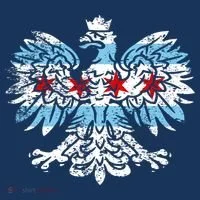 Distressed Chicago Flag Polish Poland Eagle T-Shirt thumb 7