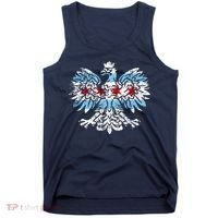Distressed Chicago Flag Polish Poland Eagle Tank Top thumb 0