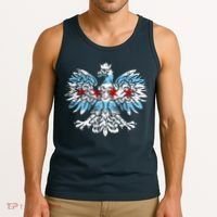 Distressed Chicago Flag Polish Poland Eagle Tank Top thumb 3