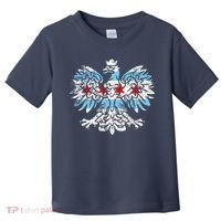 Distressed Chicago Flag Polish Poland Eagle Toddler T-Shirt thumb 0