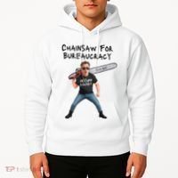 D.O.G.E. Chainsaw For Bureaucracy Meme Political Humor Hoodie thumb 2
