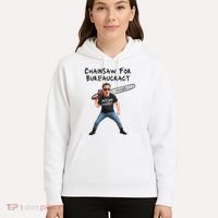 D.O.G.E. Chainsaw For Bureaucracy Meme Political Humor Hoodie thumb 5