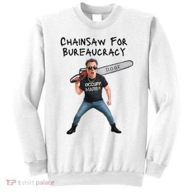 D.O.G.E. Chainsaw For Bureaucracy Meme Political Humor Sweatshirt