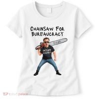 D.O.G.E. Chainsaw For Bureaucracy Meme Political Humor Women's T-Shirt thumb 0