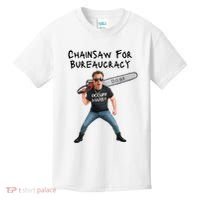D.O.G.E. Chainsaw For Bureaucracy Meme Political Humor Kids T-Shirt thumb 0