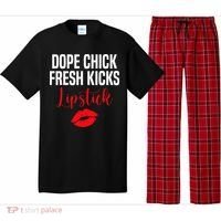 Dope Chick Fresh Kicks Lipstick Funny Saying Pajama Set thumb 0