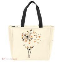 Dandelion Chicken Flower Shirts Floral Chicken Tree Lover Tote Bag thumb 0