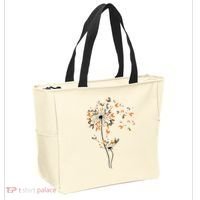 Dandelion Chicken Flower Shirts Floral Chicken Tree Lover Tote Bag thumb 2