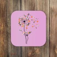 Dandelion Chicken Flower Shirts Floral Chicken Tree Lover Coaster thumb 0