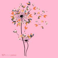 Dandelion Chicken Flower Shirts Floral Chicken Tree Lover Coaster thumb 2