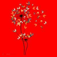 Dandelion Chicken Flower Shirts Floral Chicken Tree Lover Santa Hat thumb 1