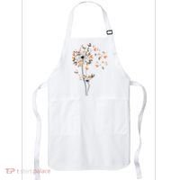 Dandelion Chicken Flower Shirts Floral Chicken Tree Lover Apron thumb 0