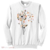 Dandelion Chicken Flower Shirts Floral Chicken Tree Lover Sweatshirt thumb 0