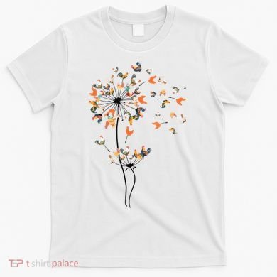 Dandelion Chicken Flower Shirts Floral Chicken Tree Lover T-Shirt