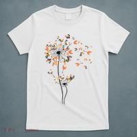 Dandelion Chicken Flower Shirts Floral Chicken Tree Lover T-Shirt thumb 5