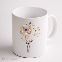 Dandelion Chicken Flower Shirts Floral Chicken Tree Lover Coffee Mug thumb 1