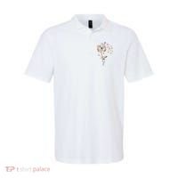 Dandelion Chicken Flower Shirts Floral Chicken Tree Lover Polo thumb 0