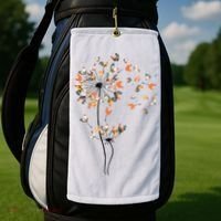 Dandelion Chicken Flower Shirts Floral Chicken Tree Lover Golf Towel thumb 2
