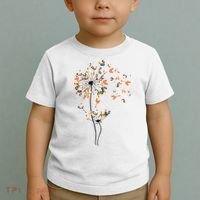 Dandelion Chicken Flower Shirts Floral Chicken Tree Lover Toddler T-Shirt thumb 2
