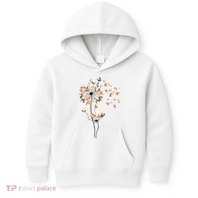 Dandelion Chicken Flower Shirts Floral Chicken Tree Lover Kids Hoodie