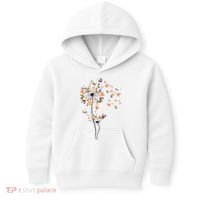 Dandelion Chicken Flower Shirts Floral Chicken Tree Lover Kids Hoodie thumb 0