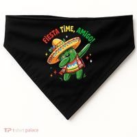 Dabbing Cactus Funny Cinco De Mayo Mexican  USA-Made Doggie Bandana thumb 0
