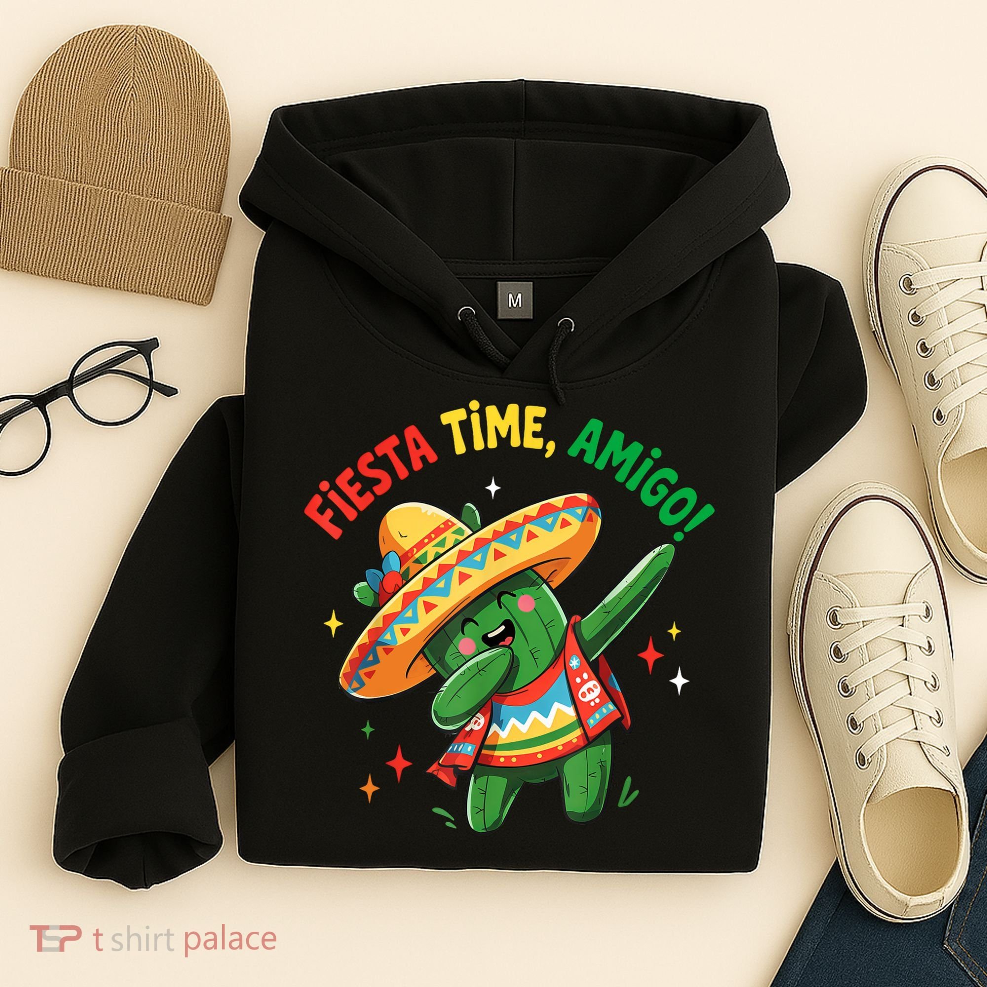 Dabbing Cactus Funny Cinco De Mayo Mexican  Hoodie