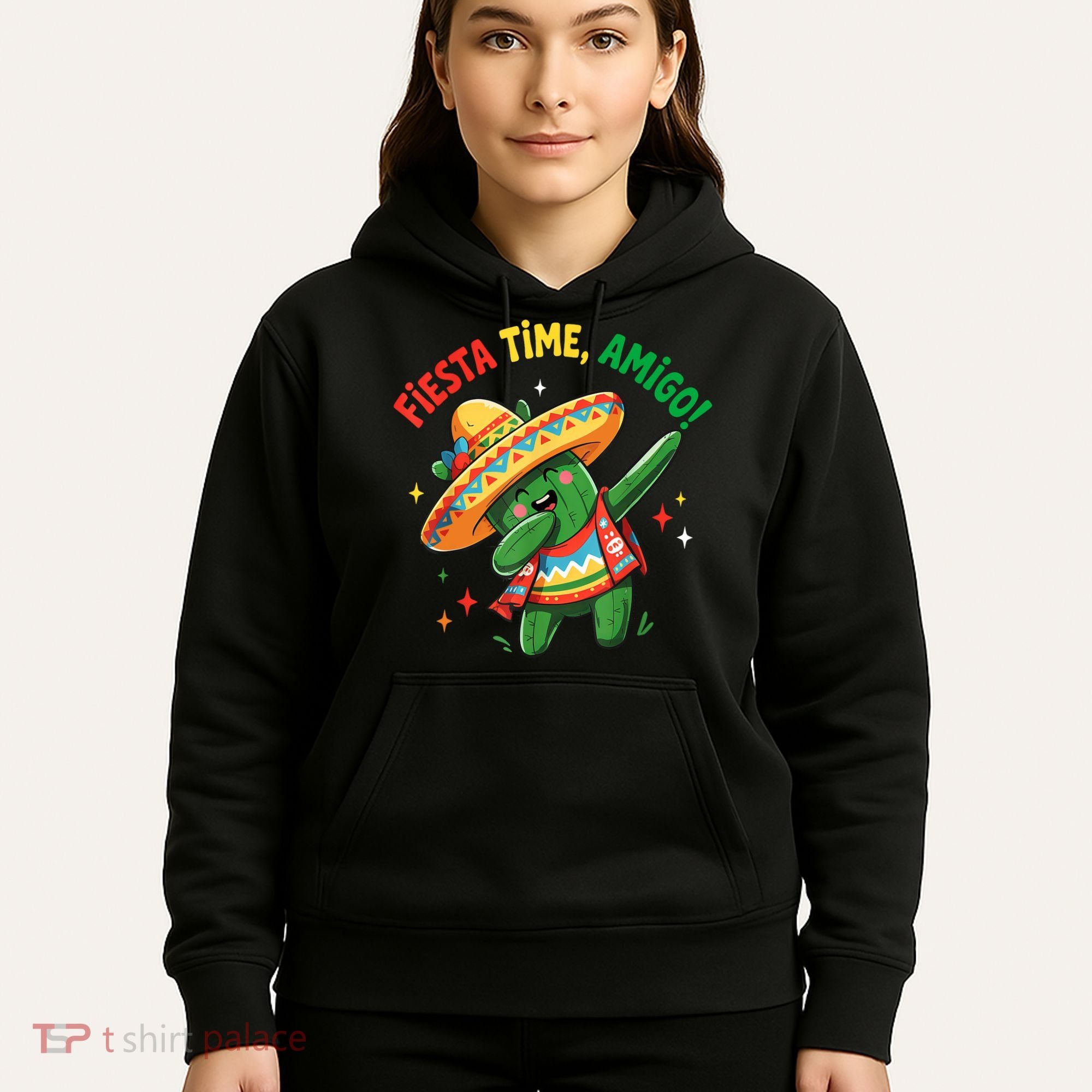 Dabbing Cactus Funny Cinco De Mayo Mexican  Hoodie