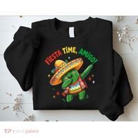 Dabbing Cactus Funny Cinco De Mayo Mexican  Sweatshirt thumb 2