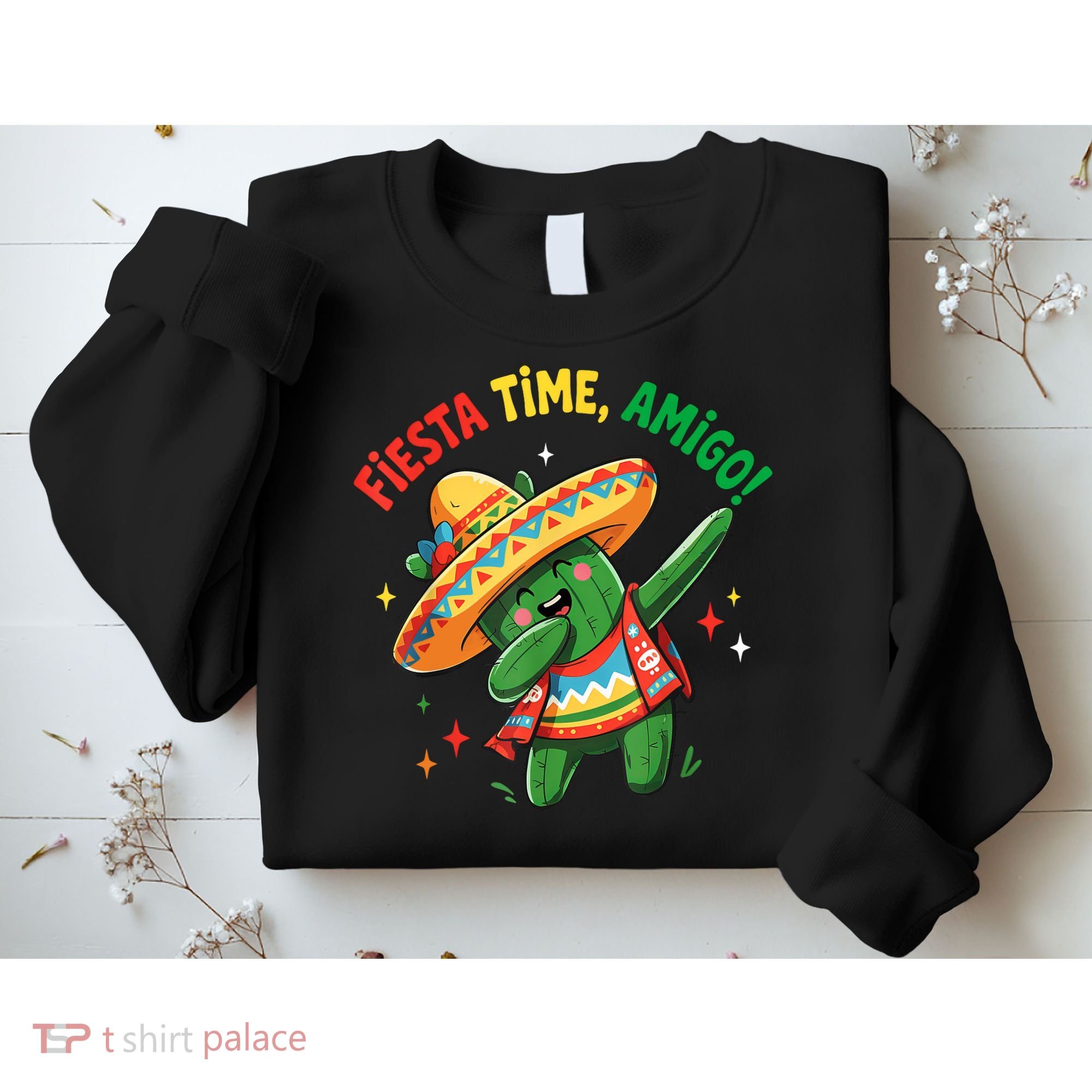 Dabbing Cactus Funny Cinco De Mayo Mexican  Sweatshirt