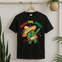 Dabbing Cactus Funny Cinco De Mayo Mexican  T-Shirt thumb 2