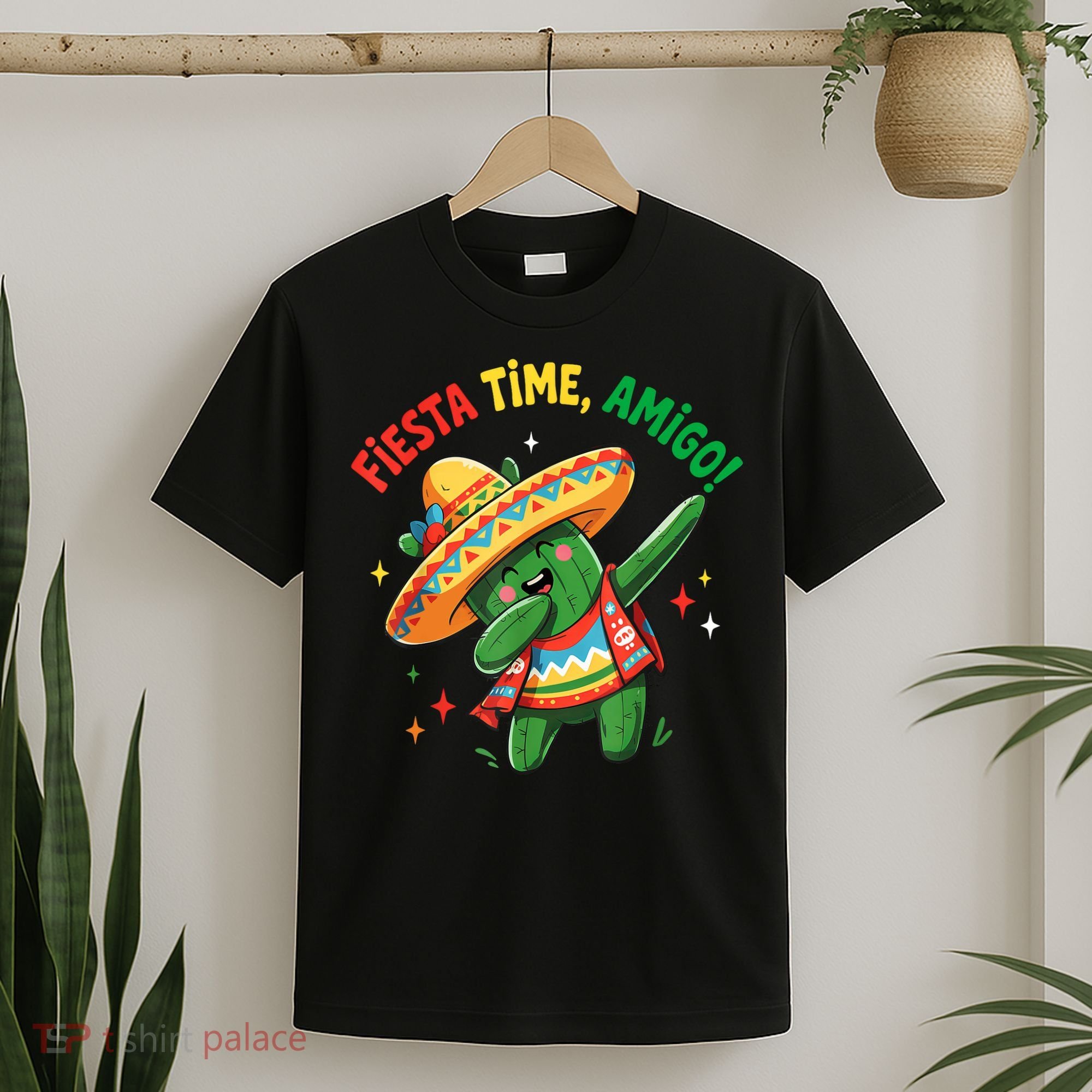 Dabbing Cactus Funny Cinco De Mayo Mexican  T-Shirt