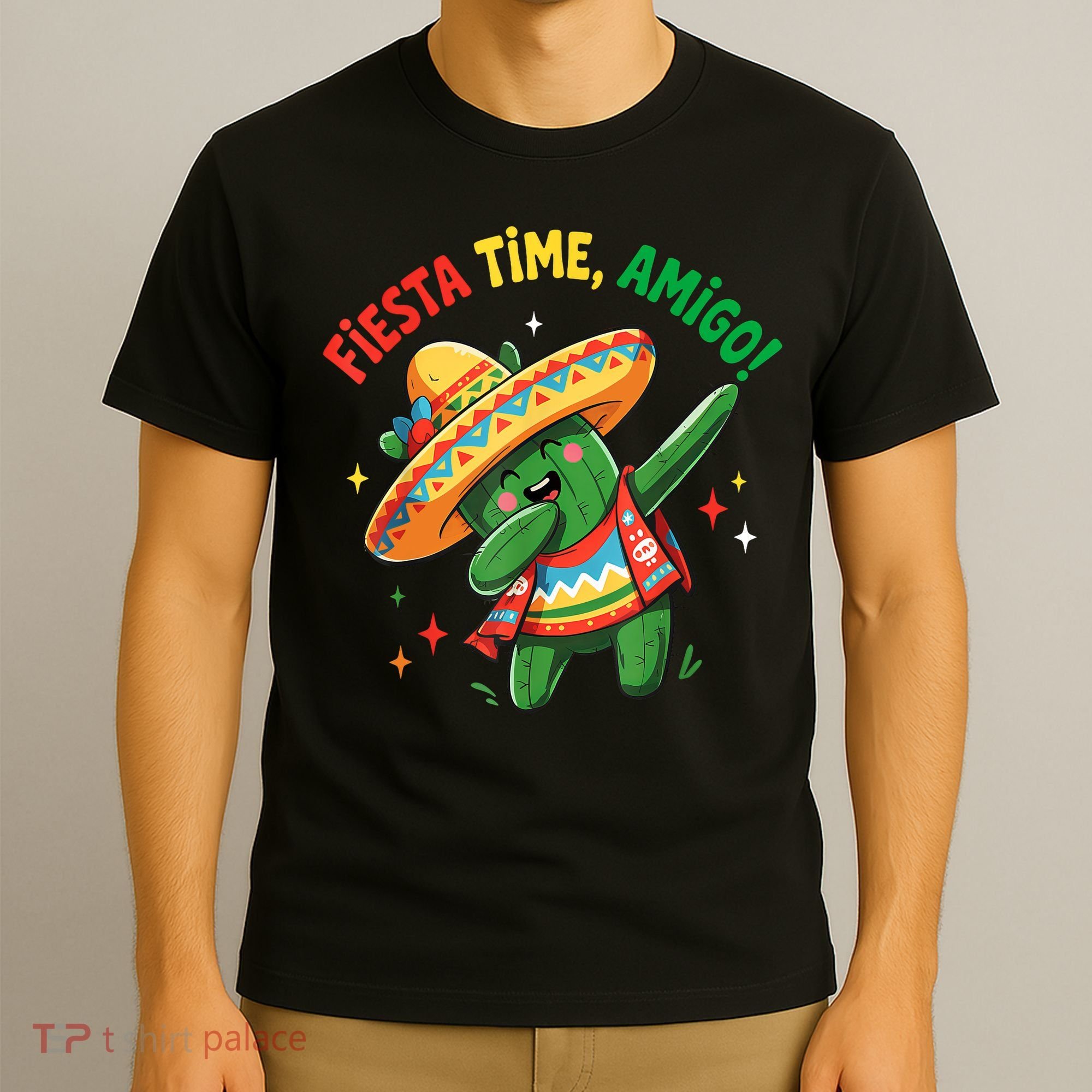 Dabbing Cactus Funny Cinco De Mayo Mexican  T-Shirt