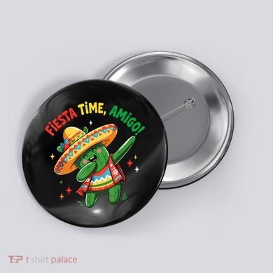 Dabbing Cactus Funny Cinco De Mayo Mexican  Button