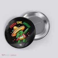 Dabbing Cactus Funny Cinco De Mayo Mexican  Button thumb 0