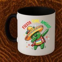 Dabbing Cactus Funny Cinco De Mayo Mexican  Coffee Mug thumb 2