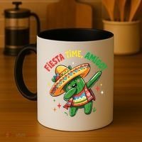 Dabbing Cactus Funny Cinco De Mayo Mexican  Coffee Mug thumb 4