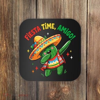 Dabbing Cactus Funny Cinco De Mayo Mexican  Coaster