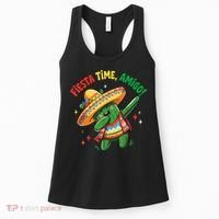 Dabbing Cactus Funny Cinco De Mayo Mexican  Women's Tank Top thumb 0