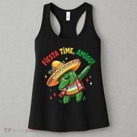 Dabbing Cactus Funny Cinco De Mayo Mexican  Women's Tank Top thumb 3