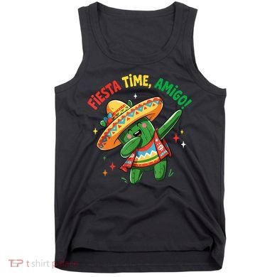 Dabbing Cactus Funny Cinco De Mayo Mexican  Tank Top