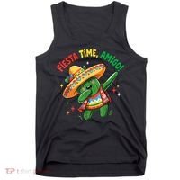Dabbing Cactus Funny Cinco De Mayo Mexican  Tank Top thumb 0