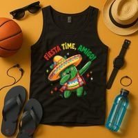 Dabbing Cactus Funny Cinco De Mayo Mexican  Tank Top thumb 4